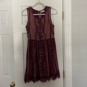 Alter’d State women’s dress Sleeveless Burgundy